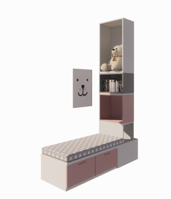 Daybed with drawer and open revit family Thousands of free