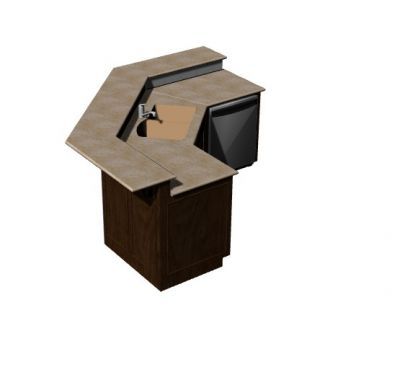 Ground kitchen platform 3d model .3dm format Thousands of