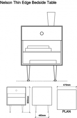 Bed side table cad block free download at emma rouse blog