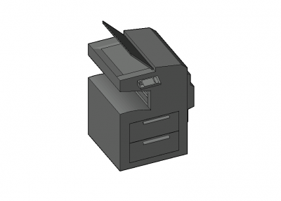 medium sized printer design 3d model .dwg Thousands of free CAD blocks