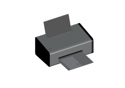 printer with a simple look 3d model .dwg format Thousands of free CAD