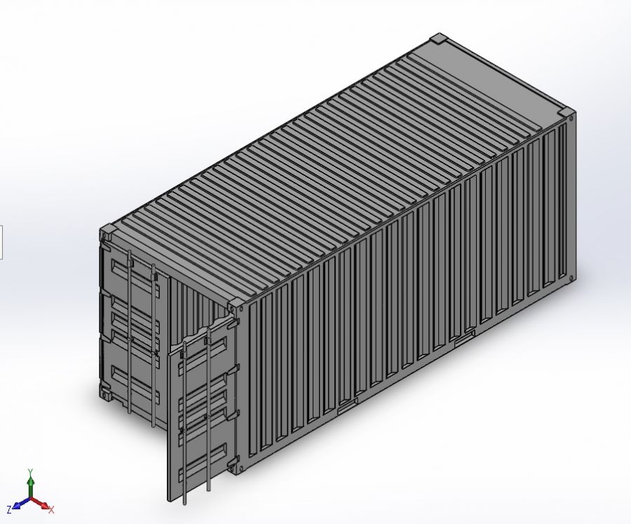 shipping container solidworks download