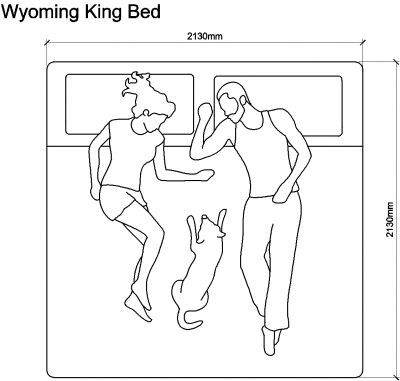 AutoCAD download Wyoming King Bed DWG Drawing Thousands of free CAD