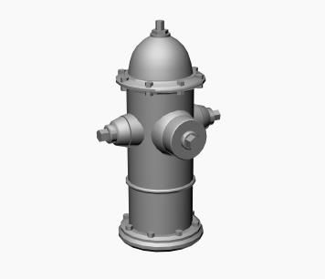 消火栓3ds Max软件模型
