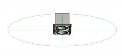 Downlight Ceiling Recessed Double revit family