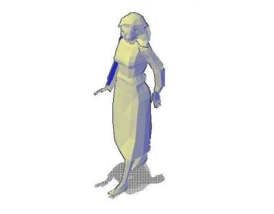 Woman 3D 3D DWGブロック