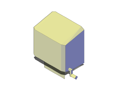 Papierhandtuchspender 3D-CAD-Block