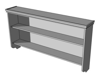 Welsh Dresser Shelf sketchup model