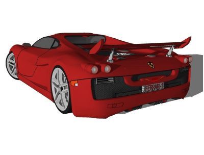 Модель Ferrari Velocita Sketchup