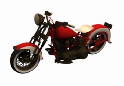 Motorbike - Low Rider 3d max block 