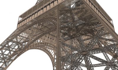 Modello 3DS Max della torre Eiffel
