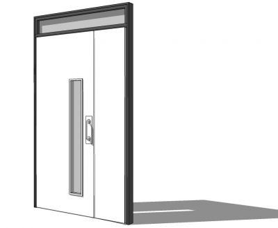 Дверь и модель половина SketchUp