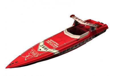 Bloco Racing Boat 3D max