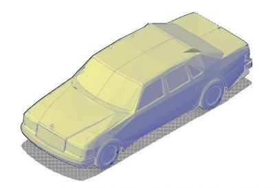 Mercedes Benz Clase -E (1990-) DWG 3D
