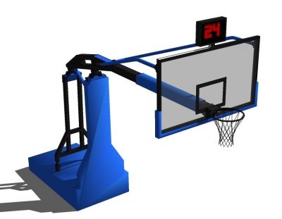 modelo de SketchUp anillo de baloncesto de la NBA