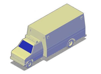 Ambulancia Plano 3D