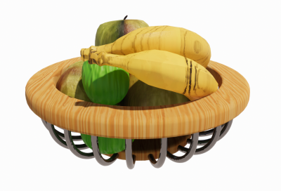 Fruit in basket revit family