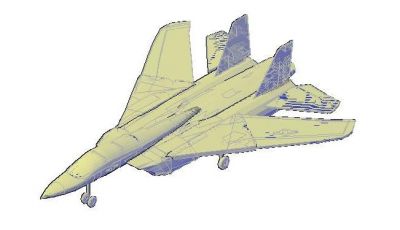 F14 истребитель 3d DWG