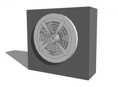 Механические Настенный вытяжной вентилятор модели SketchUp