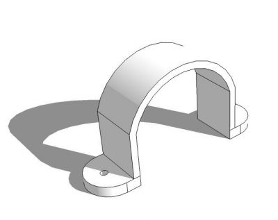 Conduit U-Clip модель SketchUp