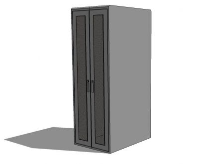 Modello di sketch 47U per cabinet di server