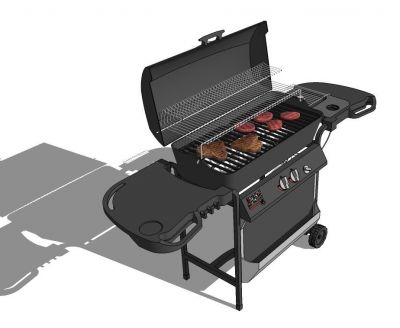 Outdoor Barbeque sketchup model