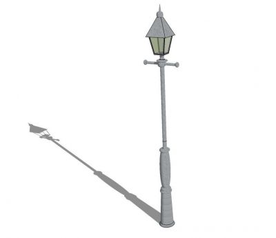 Decorative Victorian Style Lamp post sketchup model