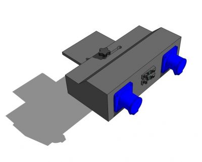 32A однофазное кран подачи SketchUp модели