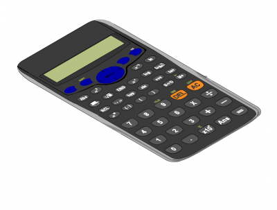 Scientific calculator 3D DWG block