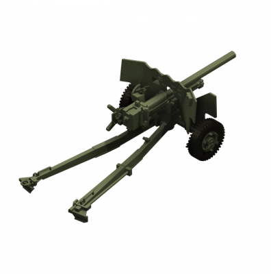 Anti Tank Gun modelo 3d max