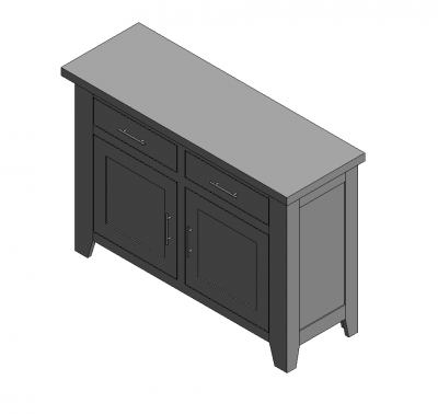 Traditional sideboard Revit family