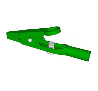 Alligator clip Sketchup model 