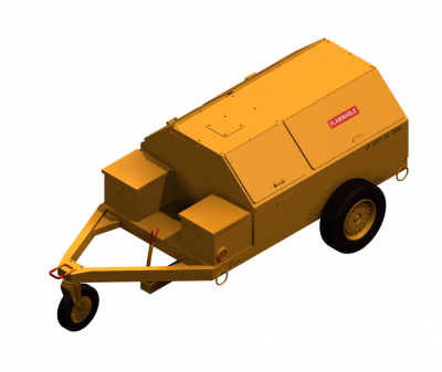 公用拖车的3ds Max模型