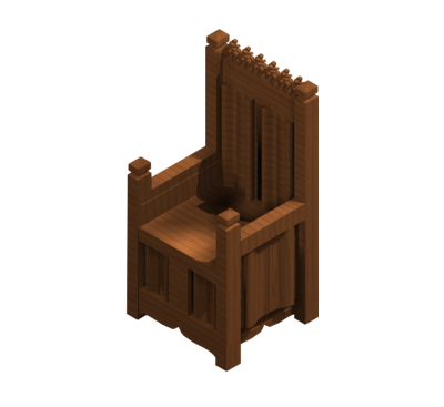 Throne 3ds max model 