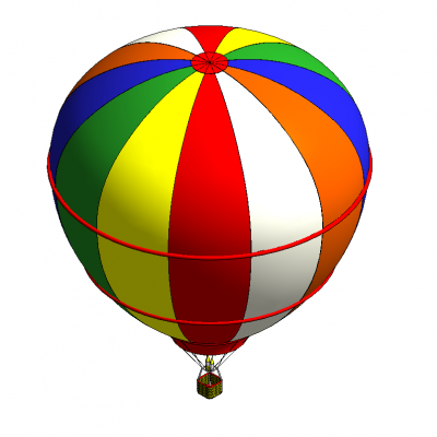 Hot air balloon Revit model