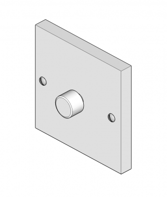 Dimmer light switch Sketchup model 