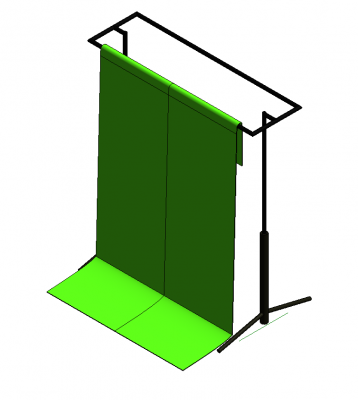 Зеленый экран модели Revit.