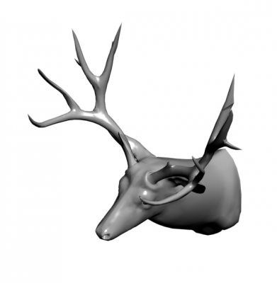 鹿头3DS MAX的模型