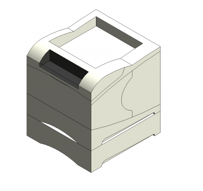 Laser printer Revit model