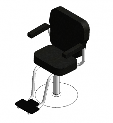 Salon chair Revit model