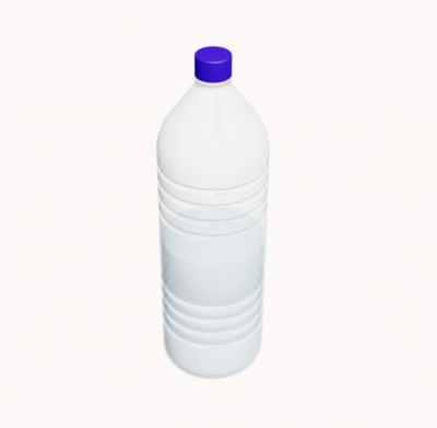 Water bottle 3ds max model