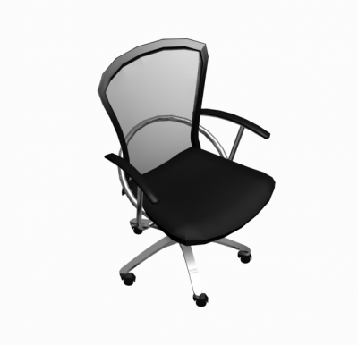 Moderna sedia da ufficio modello 3ds max