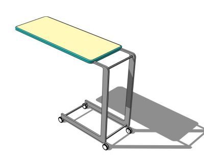 Modello di abbozzo del tavolo / carrello dell'ospedale