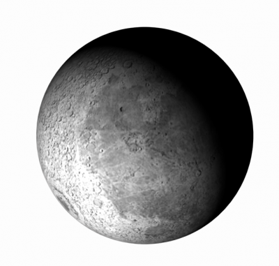 O modelo da lua 3ds max