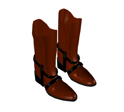 Stiefel 3ds max Modell