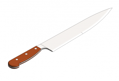 Kitchen knife Revit model