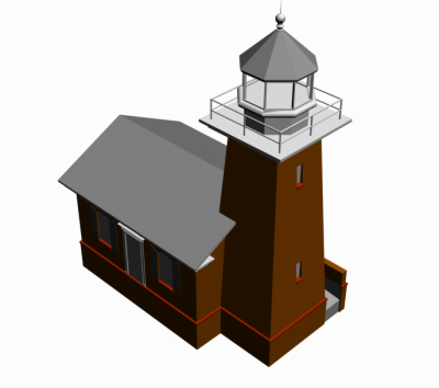 Leuchtturm Max-Modell