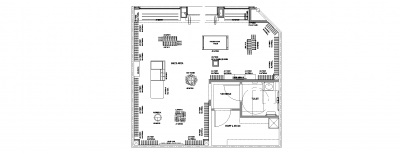 Retail layout CAD design 