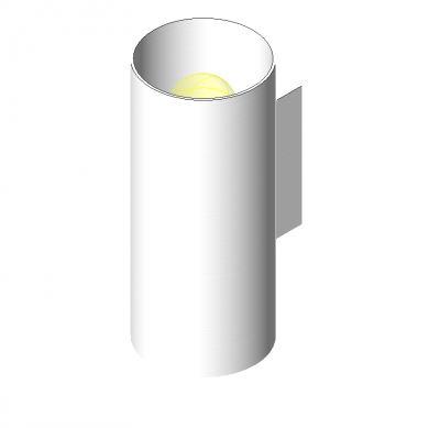 Up and down wall light Revit model