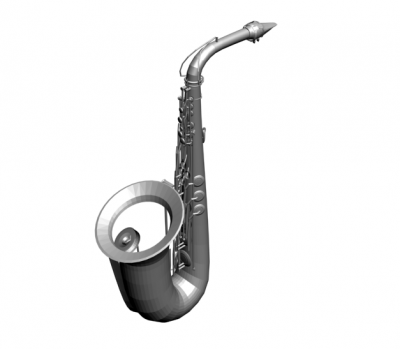Modelo de saxofone 3DS Max